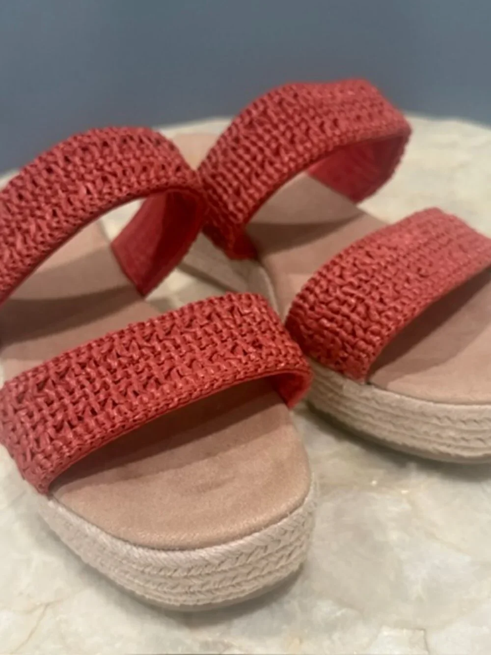 Old Navy Women’s Orange Espadrilles NWOT Size 8